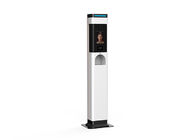 Non Contact Temperature Monitoring Kiosk Hand Disinfection Face Recognition All In One